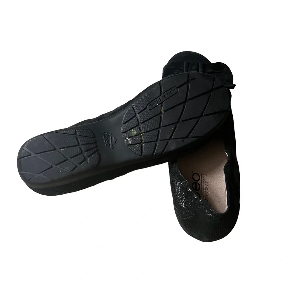 ABEO B.I.O. System Tabitha Bow Accent Ballet Flats Size 7.5